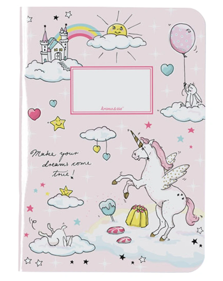 Notizheft EINHORN A5 in bunt