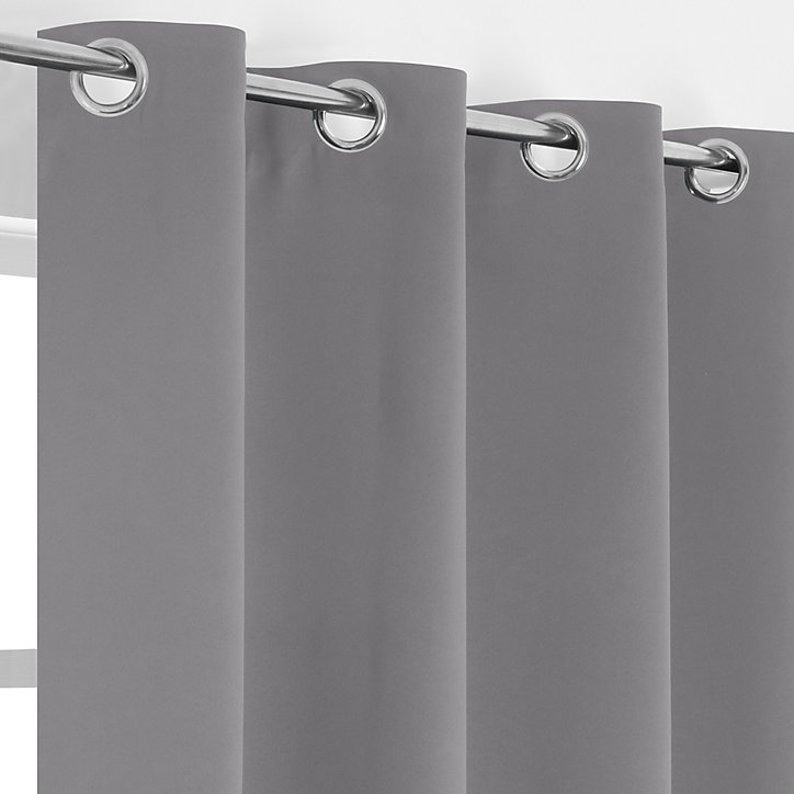 Rideau occultant Notte gris foncé L.240 x l.135 cm