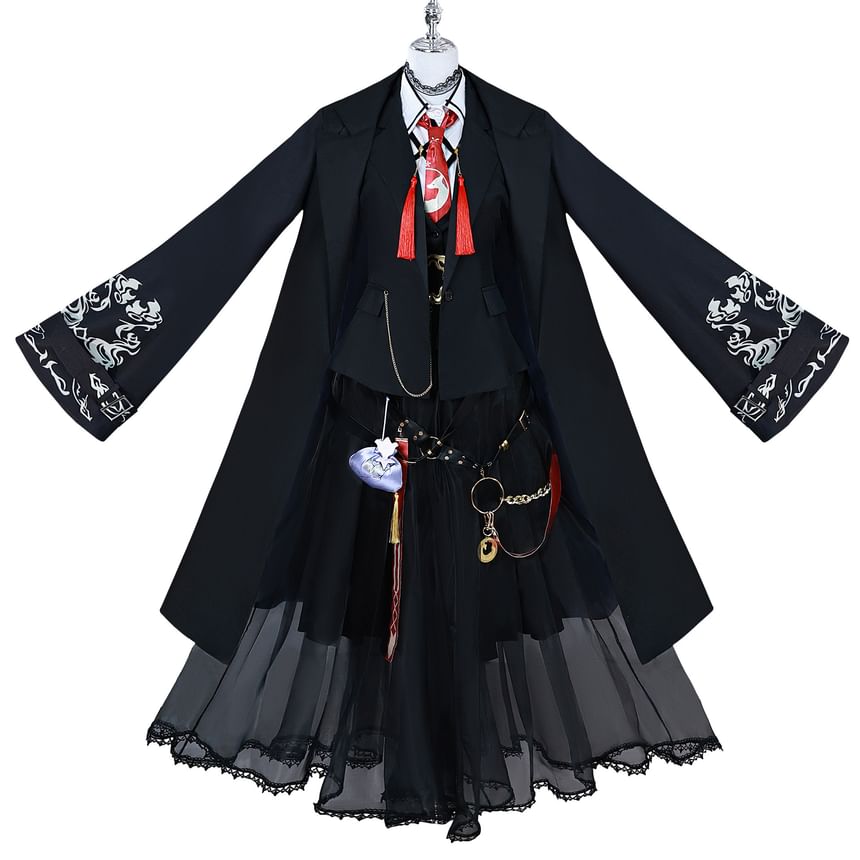 Custaplayu - Arknights Vulpisfoglia Cosplay Kostuumset / Pruik / Schoenen