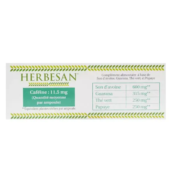 Herbesan Guaraná Orgânico Queimador de Gordura - 20 ampolas de 15ml