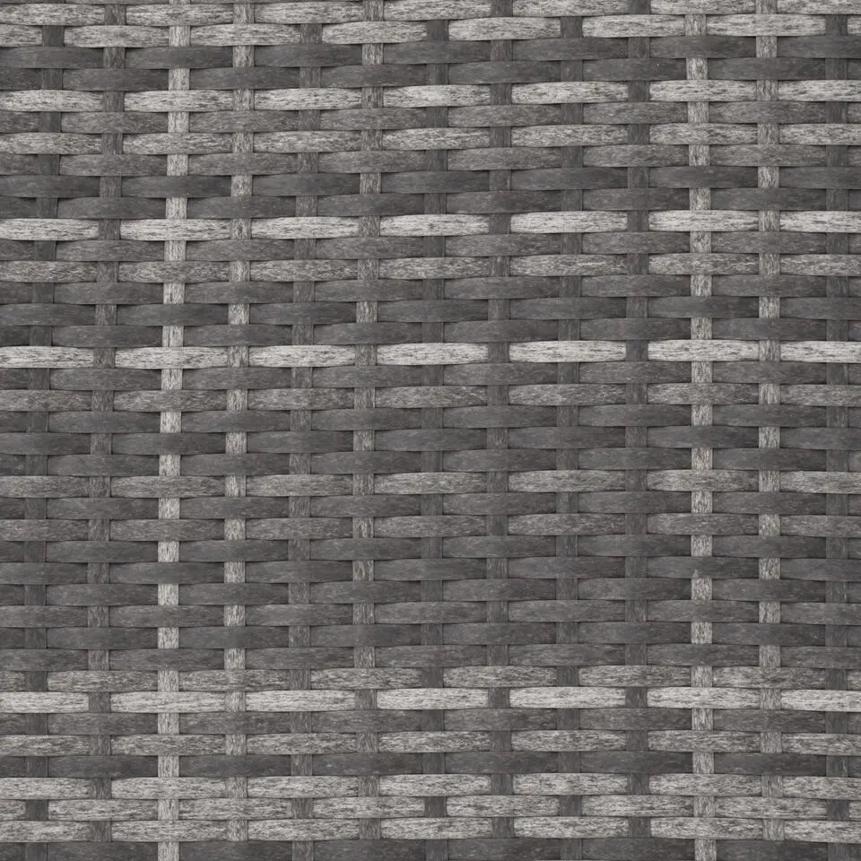 tectake - Loungeset Catania - wicker - grijs