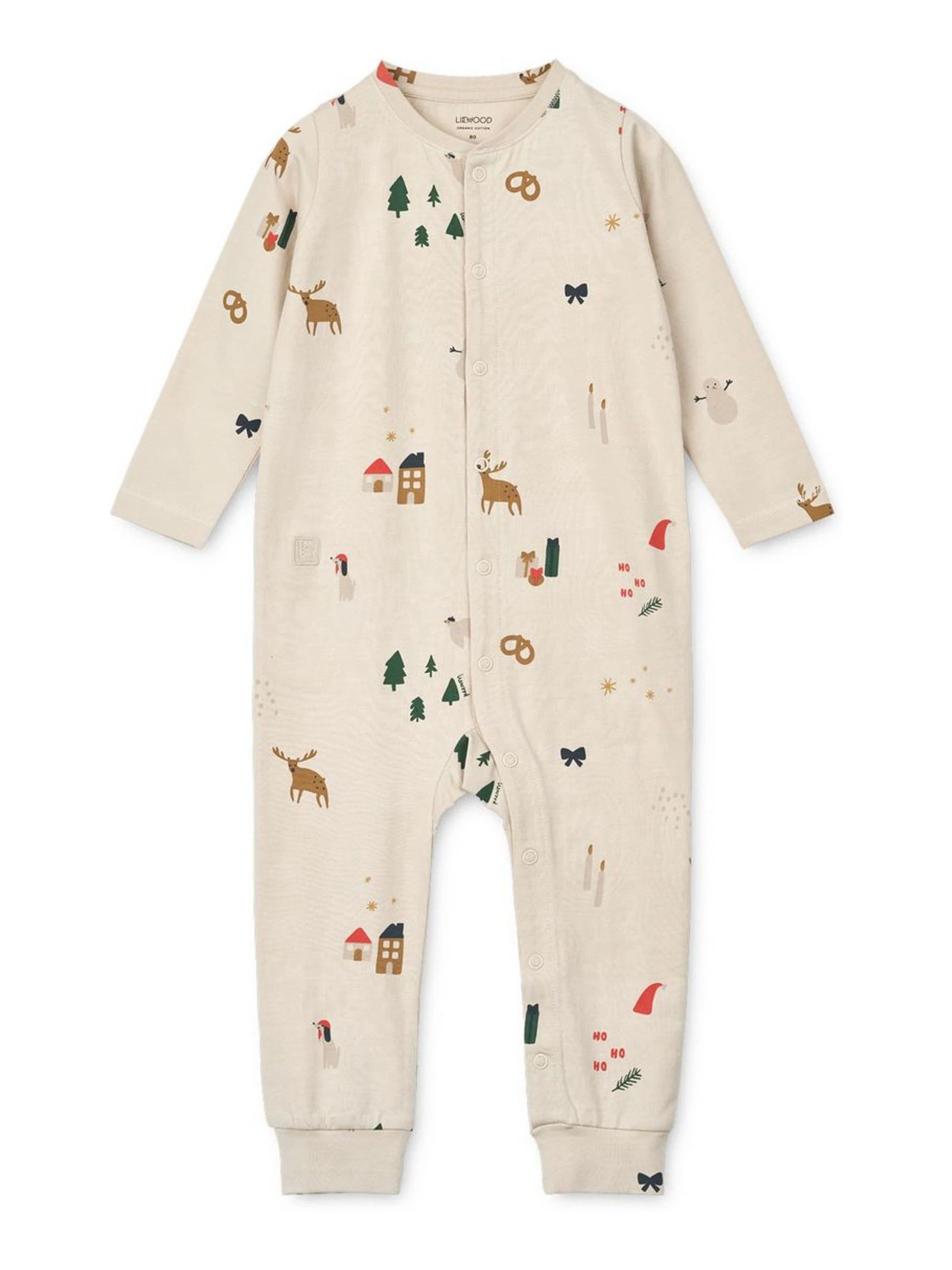 Liewood Cream Birk Printed Pyjama Jumpsuit