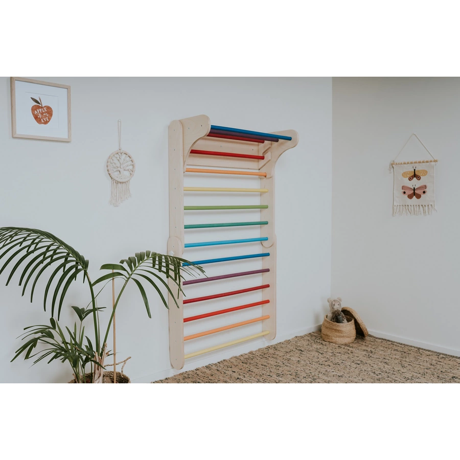 LEG & GO Kletterdreieck – Kletterwand 2in1, Regenbogen