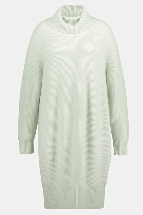 Strickkleid, oversized, Rollkragen, Premium