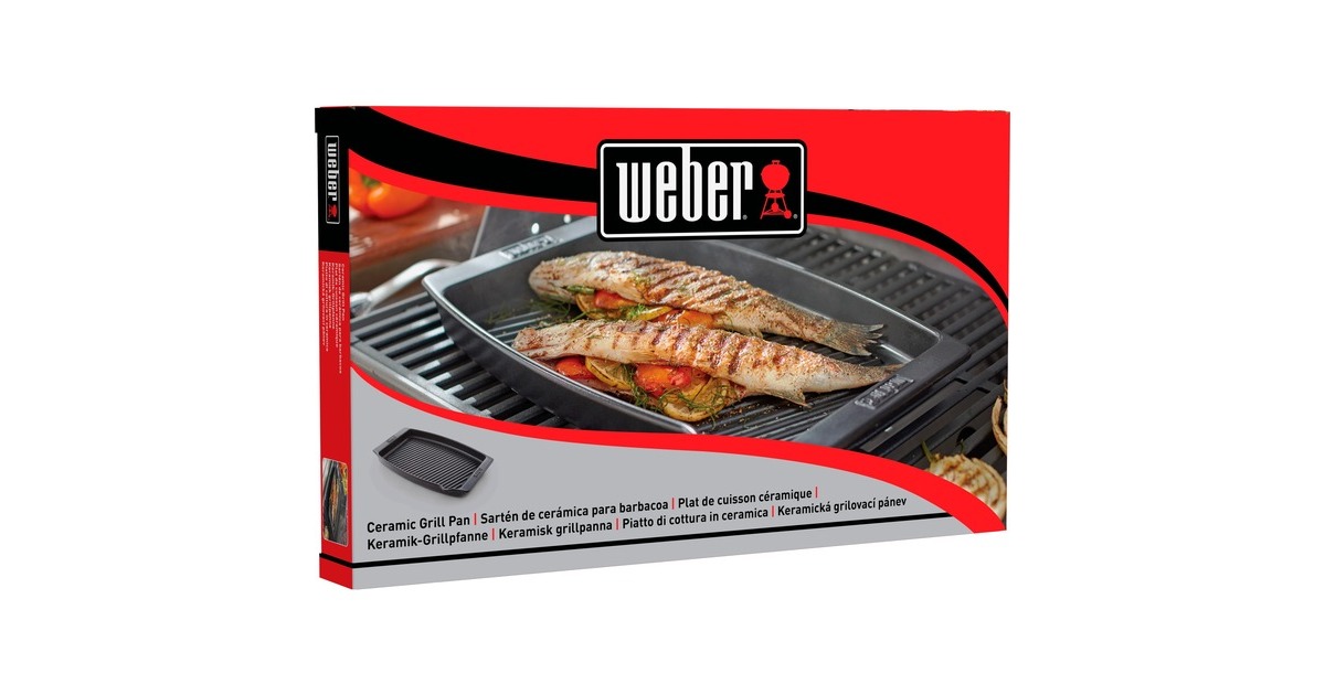 WeberKeramische grillpan bak-/braadpan  (Antraciet)