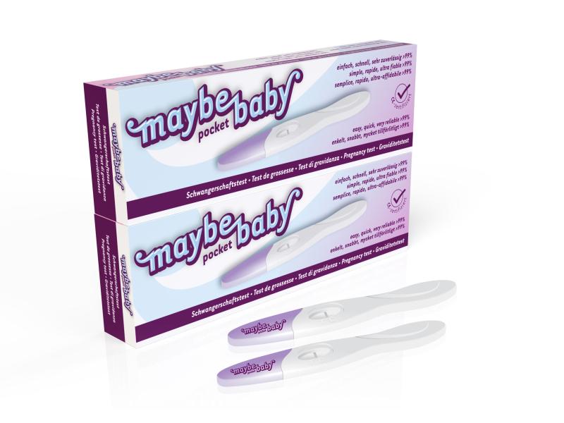maybe-baby Schwangerschaftstest Pocket 2er Pack Schwangerschaftstest Pocket 2er Pack