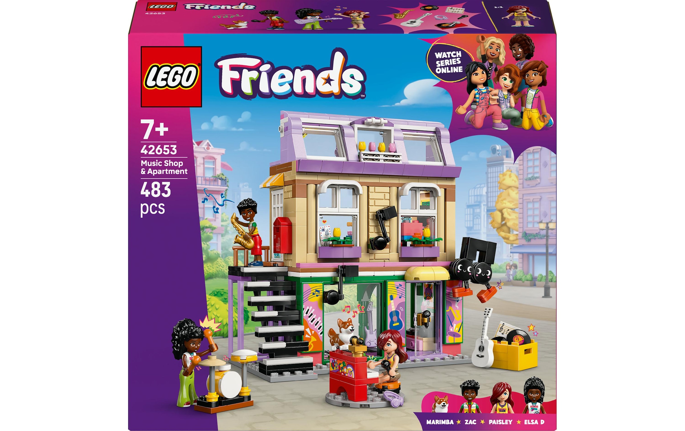 LEGO® Spielbausteine »Friends Musikladen & Wohnung 42653«