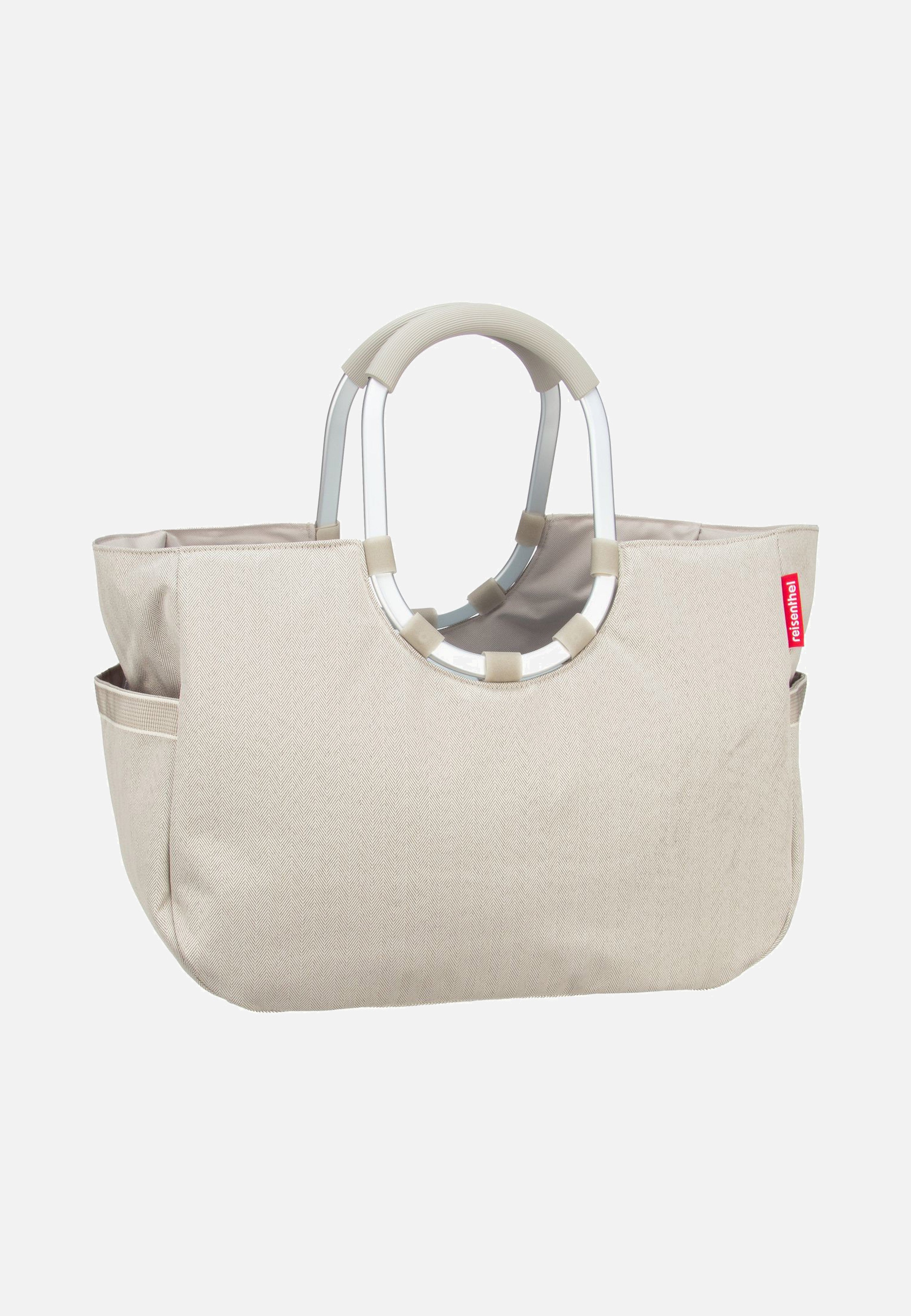 loopshopper L Herringbone Sand - Einkaufskorb