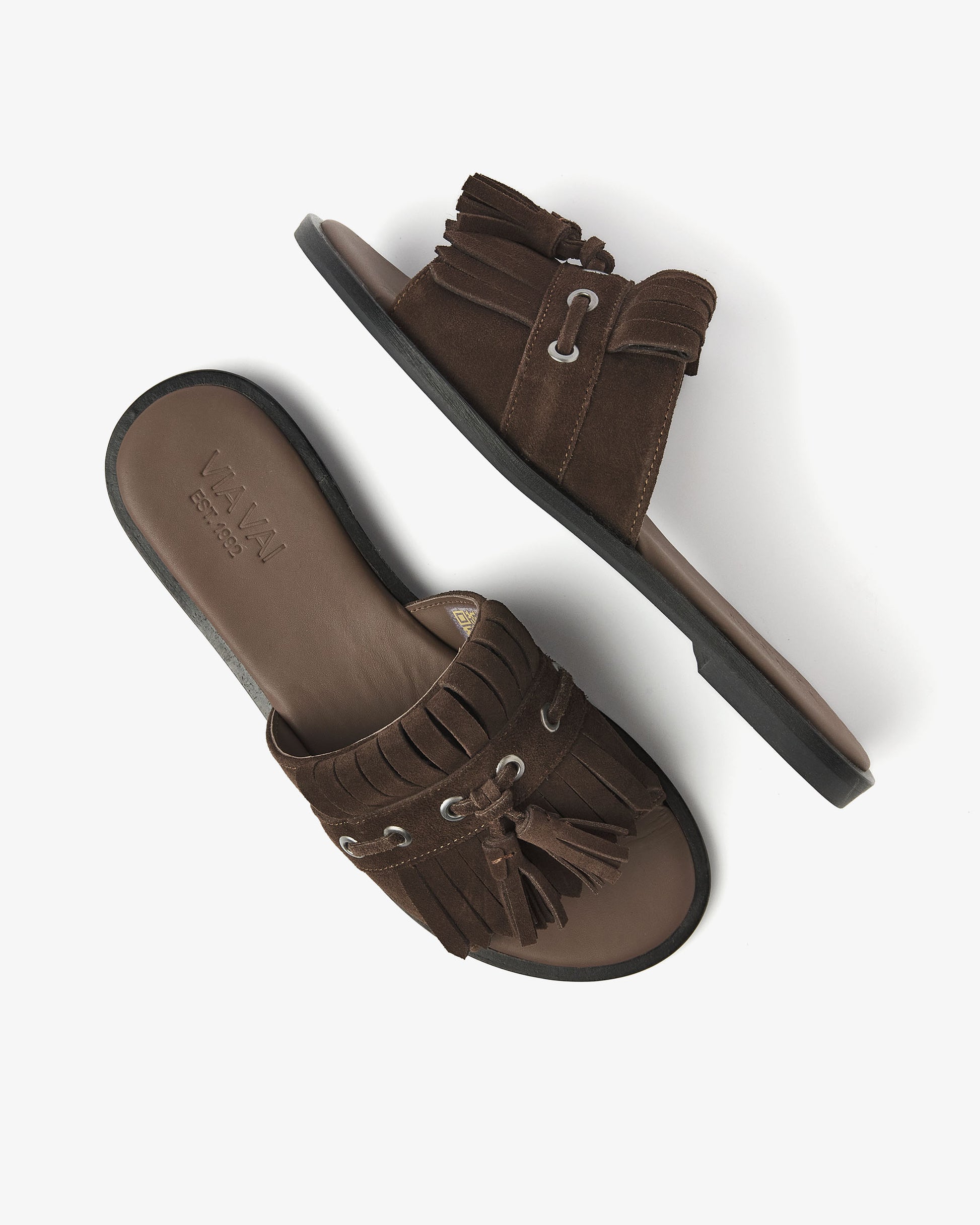 VIA VAI bruine slippers Vita Eva