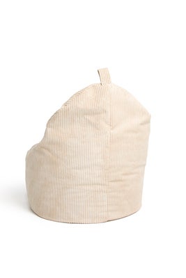 Furini Yoko Saccosekk Fløyel, Lys beige