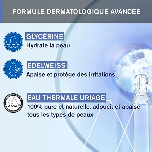 Uriage Bébé 1ère Lingettes Eau Nettoyante Visage Corps X70