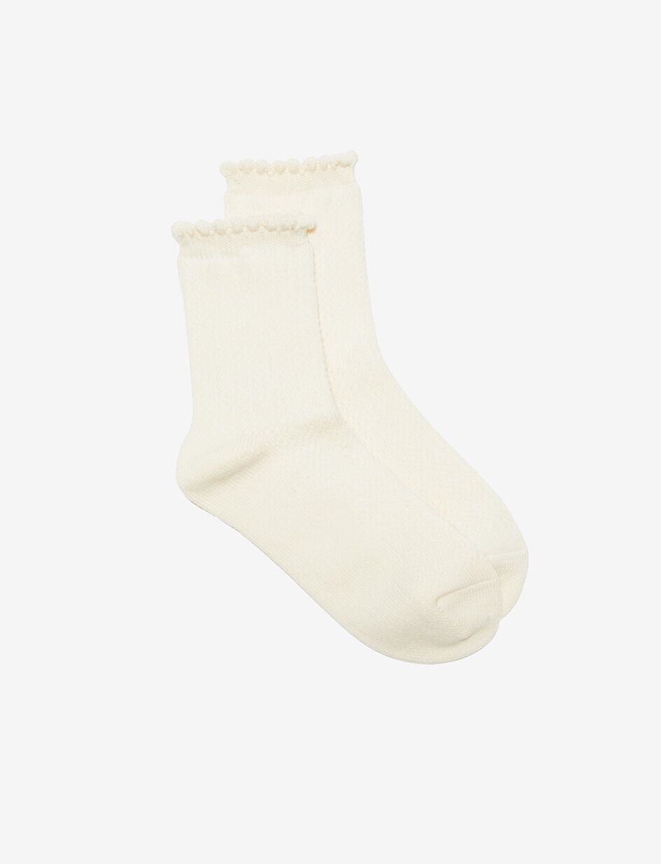 Chaussettes - blanc rosé