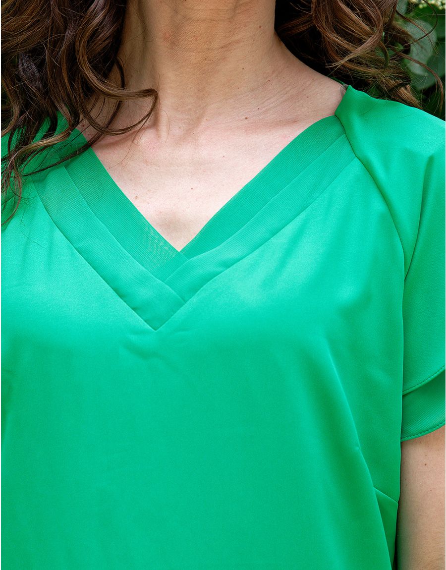 Robe habillée vert vif