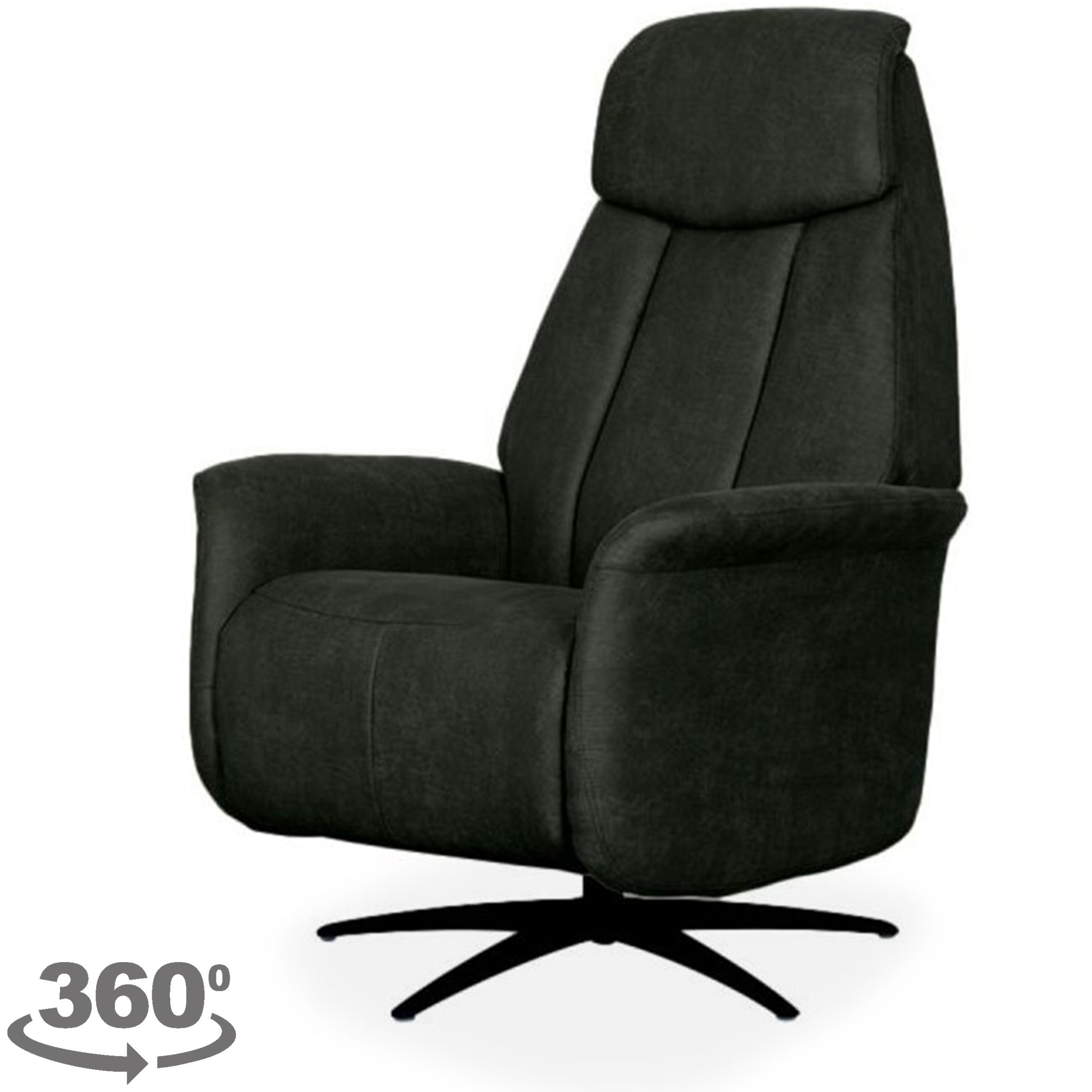 Relaxfauteuil Antraciet SX-84.004 Oslo B79 x D87 x H112 cm