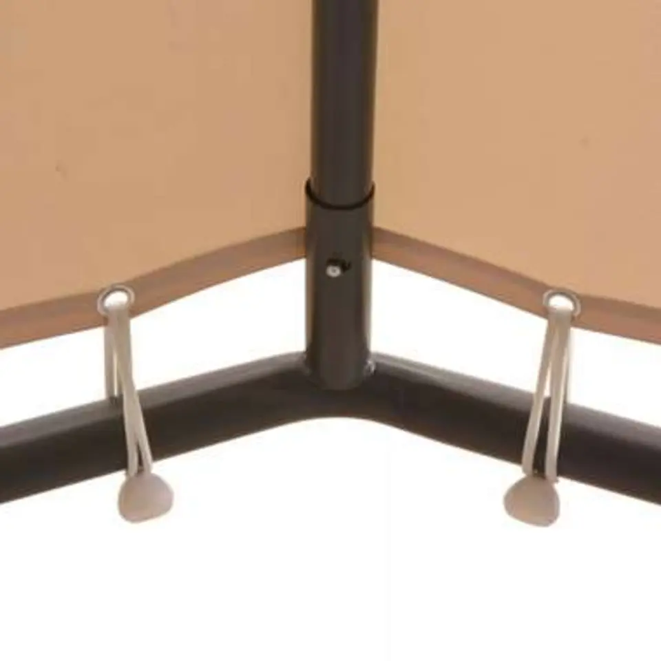 vidaXL - Luifel - Beige - Stof - 4 x 4 m