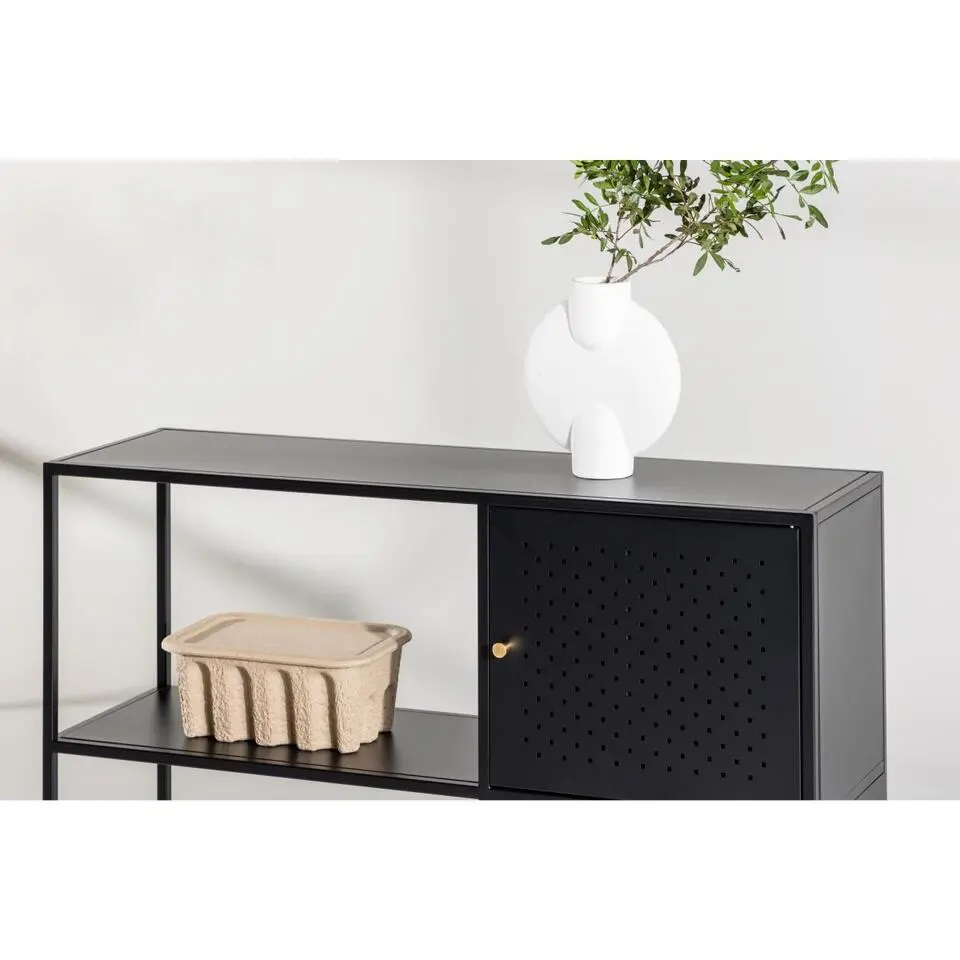 Svea - Camilla wandkast - 100 x 75 cm - zwart