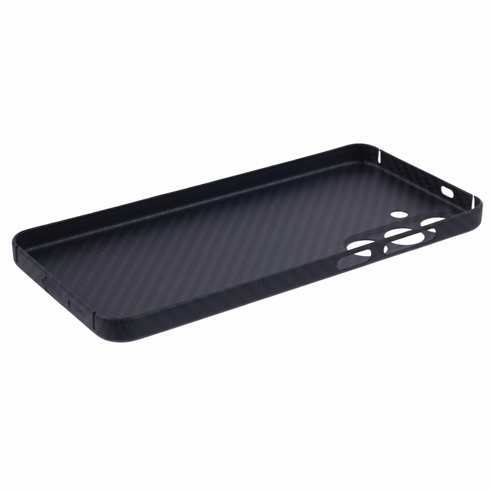 Samsung Galaxy S24 FE Aramid Hardcase Hülle im Carbon Look - Schwarz / Grau