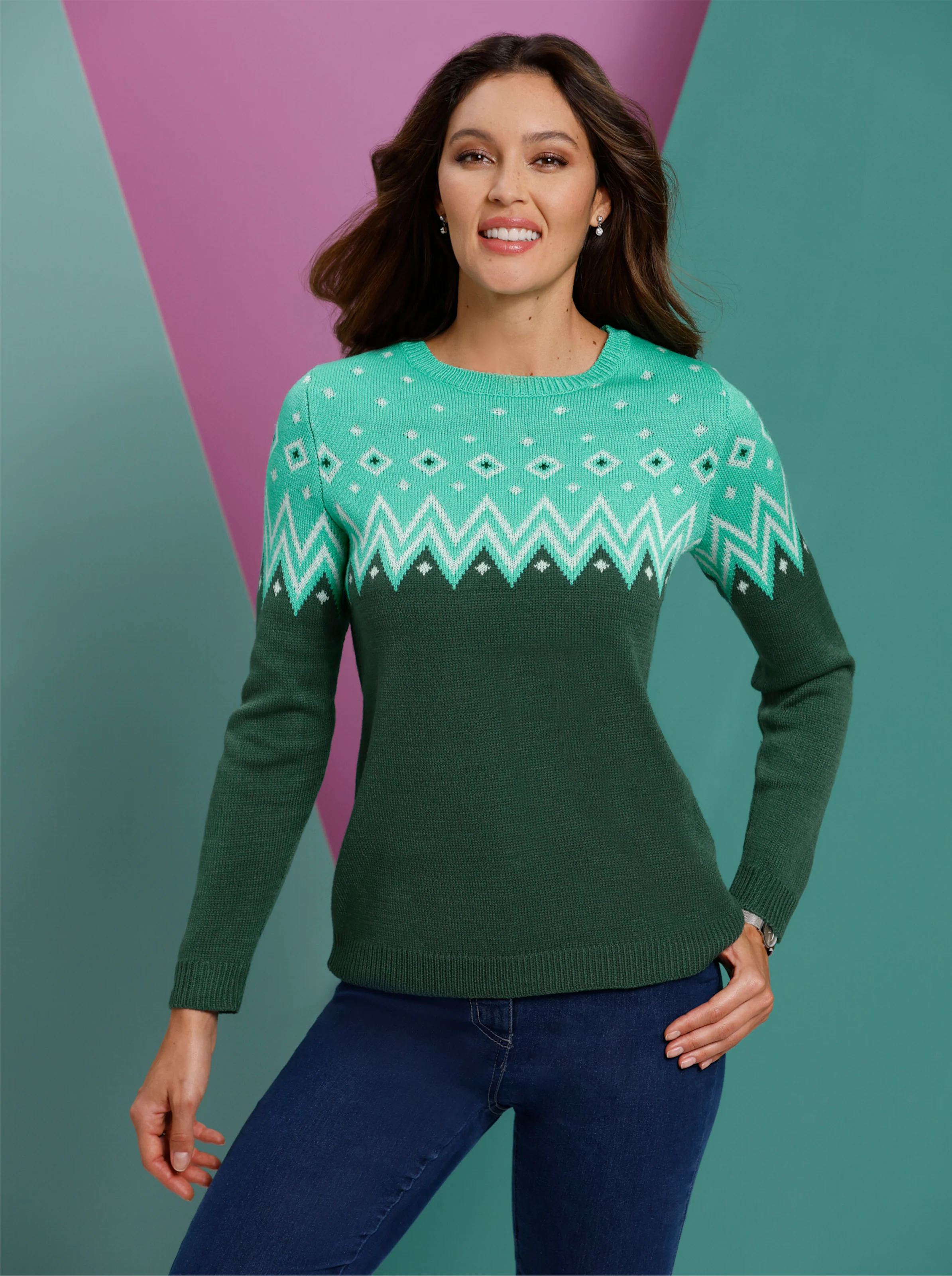 pflegeleichter Norwegerpullover
