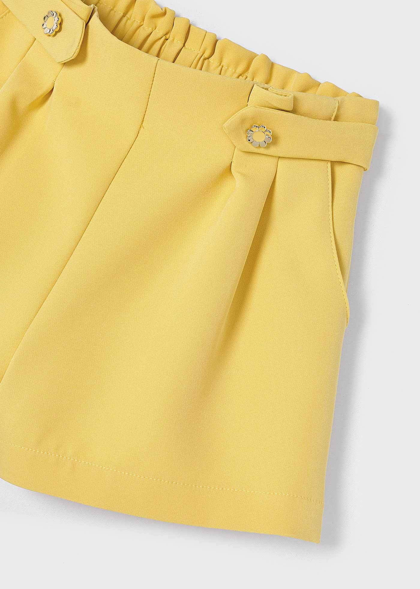 Calções de crepe para menina, anis