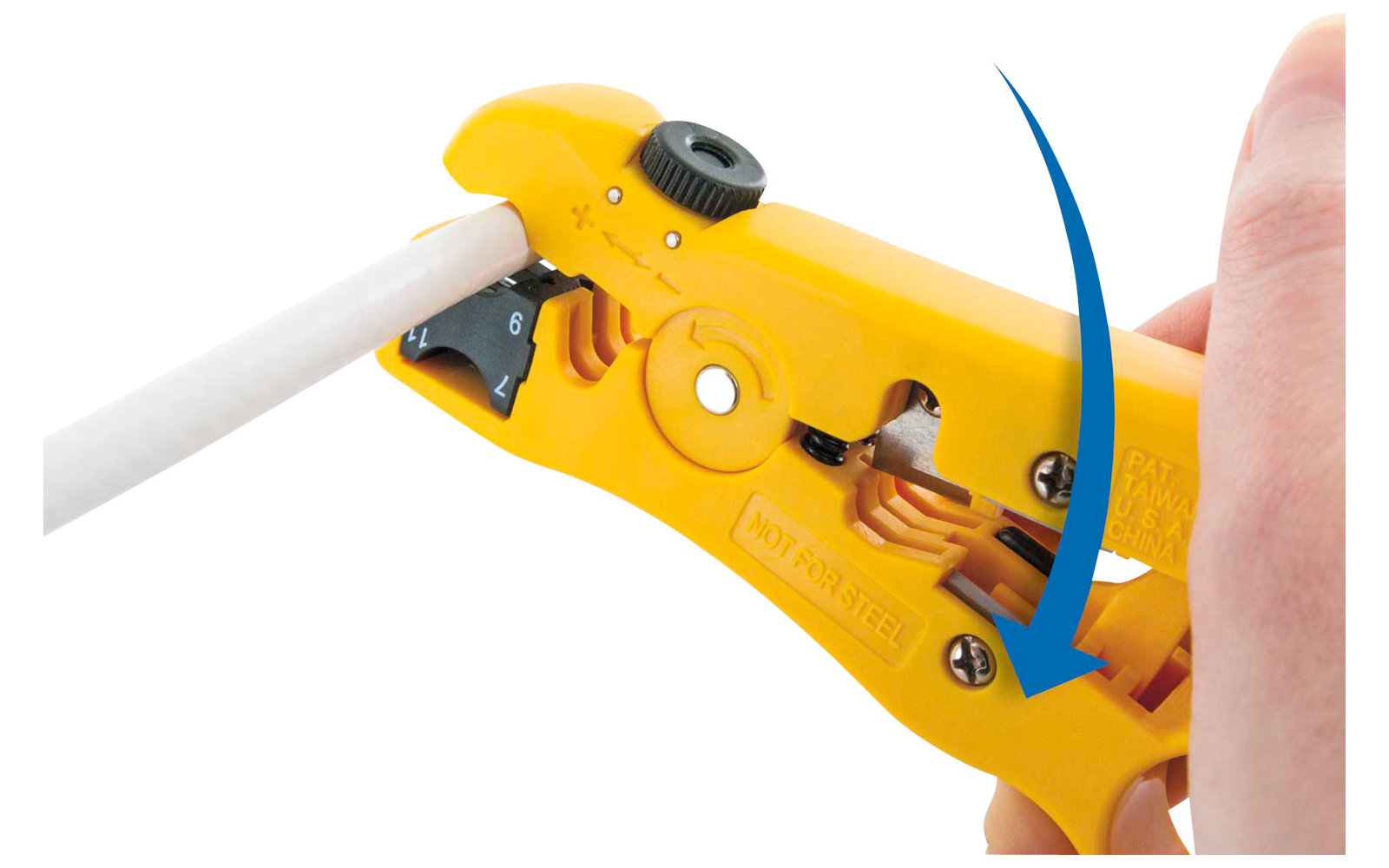 InnTec Abisolierzange mit integrierter Cutter-Klinge