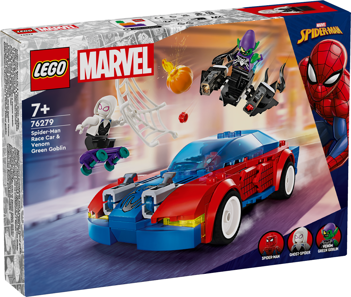 LEGO Super Heroes - Spider-Mans racerbil og Venom Green Goblin (76279)