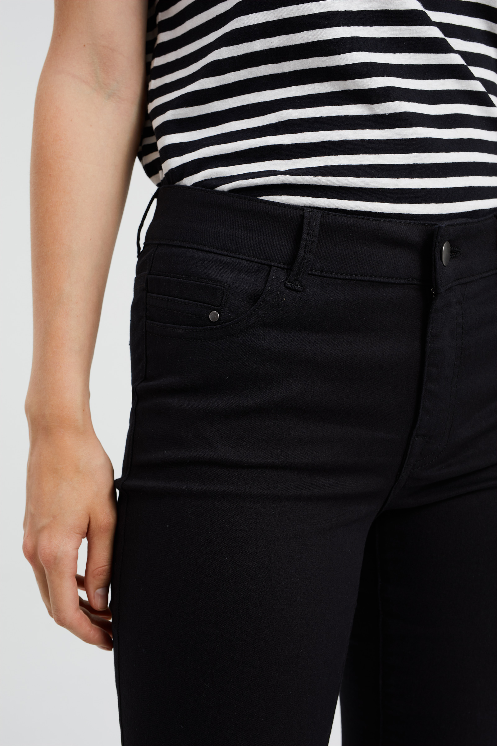 high rise skinny jeans met stretch Blue Ridge Zwart
