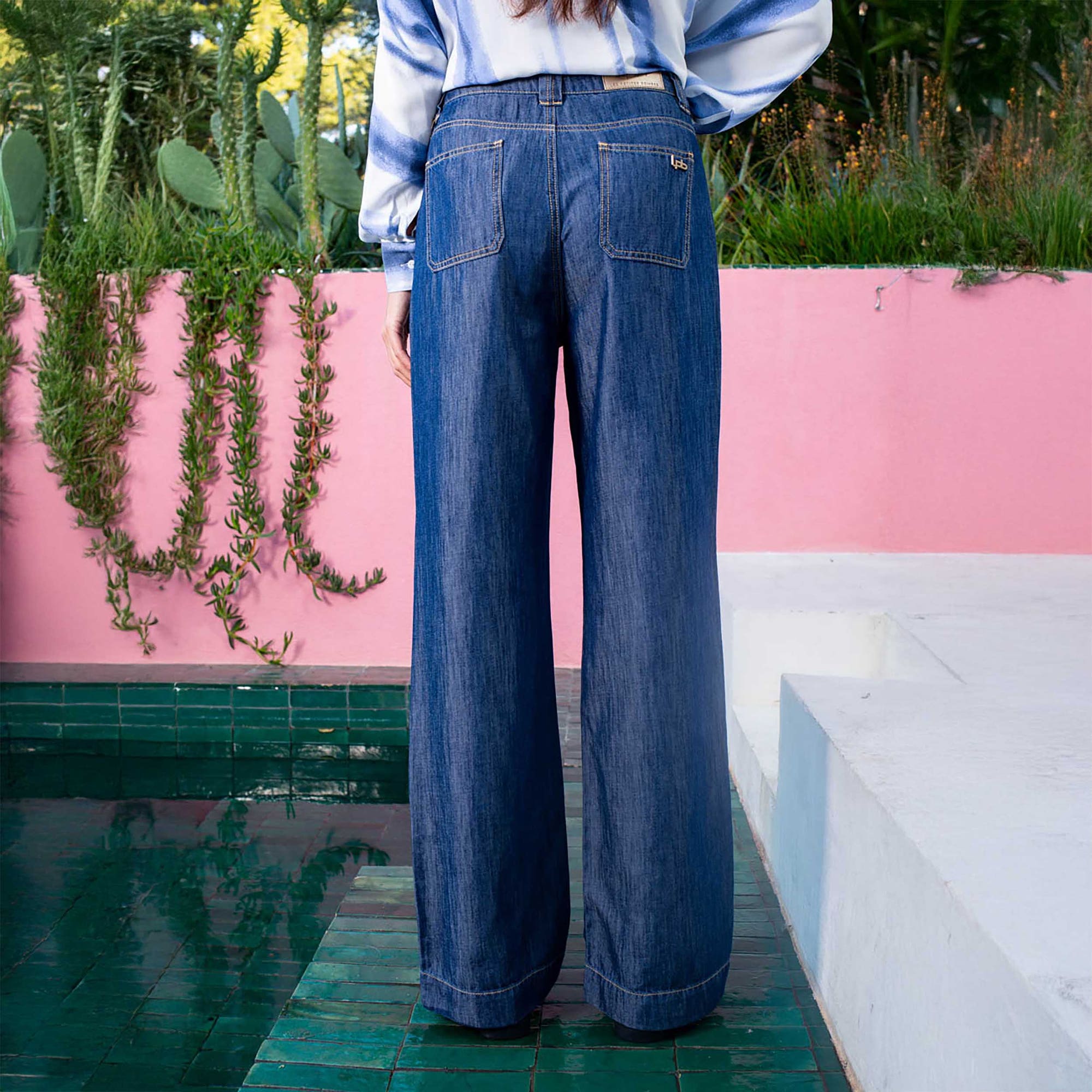 Pantalon Femme bleu marine