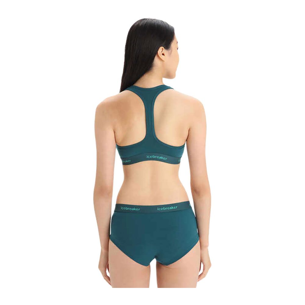Icebreaker SPRITE RACERBACK - Brassière Femme green glory