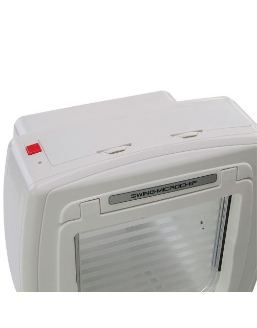 Ferplast Dierenluik Swing Microchip - Kattenluik - 22.5x16.2x25.2 cm Wit