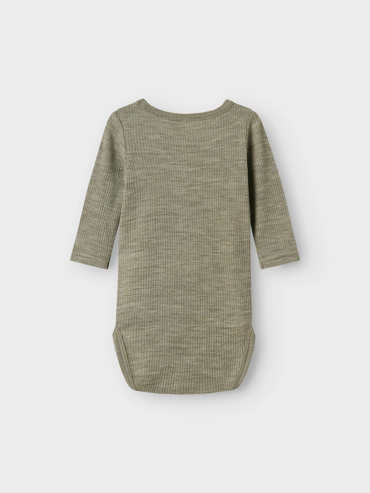 Wax Wool Rib Long Sleeve Body
