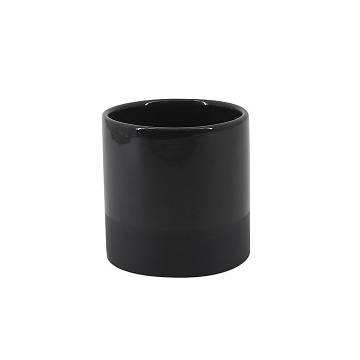 Pot de rangement Lucie Norasia H. 12,5 cm céramique gris anthracite