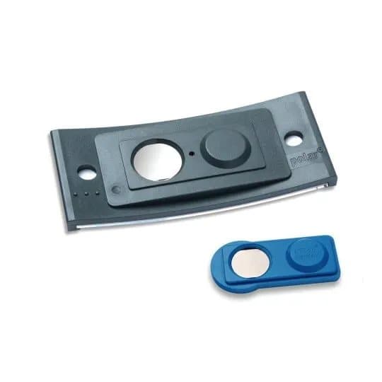 Navneskilt Badgepoint® 70x30 mm, Polar® Classic 30 Medarbejderskiltesæt, skilte med antracit ramme, akrylglas og printbare indstik - 20 skilte inkl.