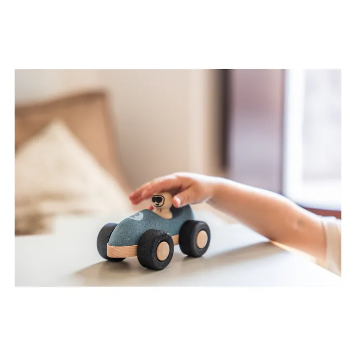 Korko Voiture de course en liège | Bleu