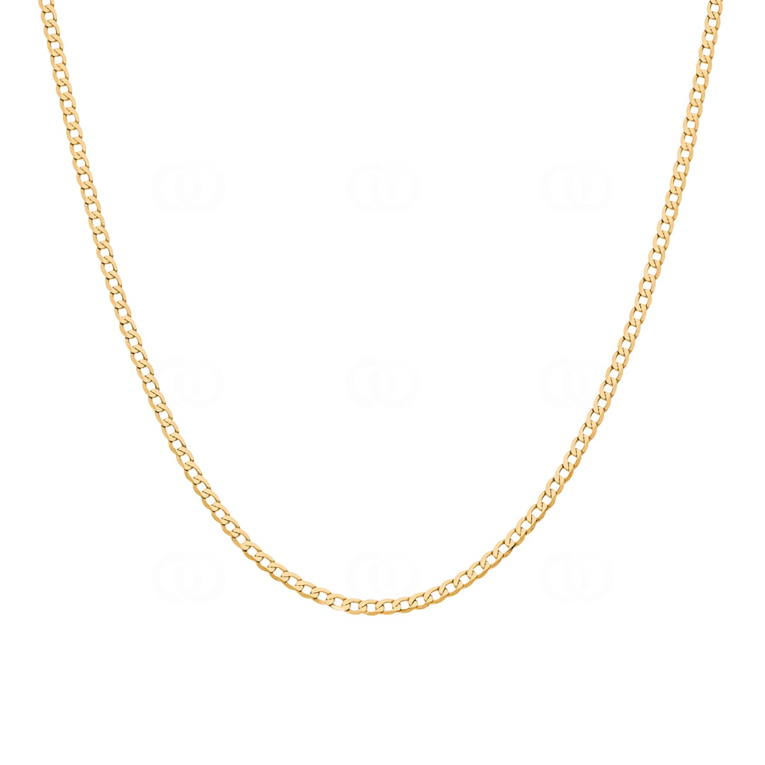 Panzerkette extraflach diamantiert 750/18 K Gelbgold 1.9mm