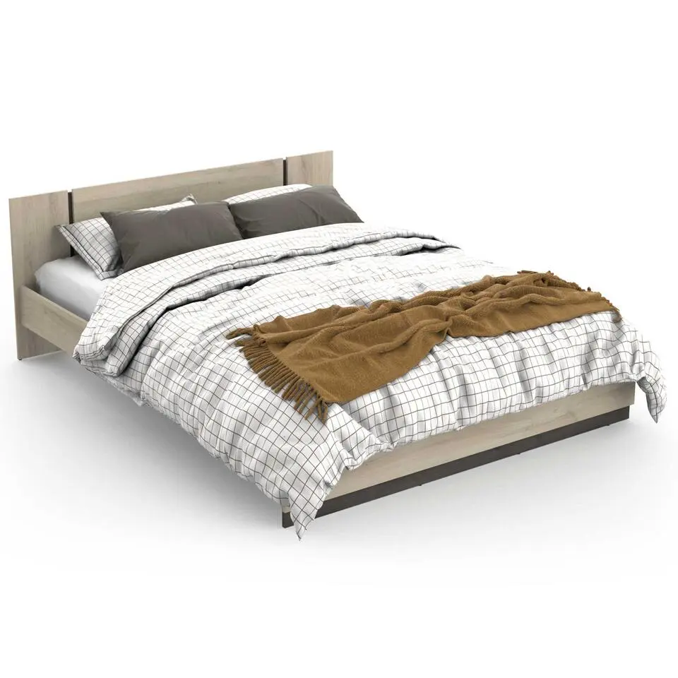Bed Waylon 160 x 200 cm-Kronberg eik/Waterford eik