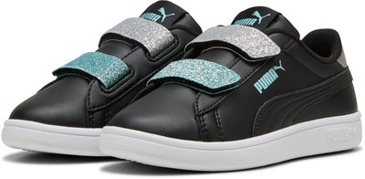 Puma Smash 3.0 Glitter Velcro V Infant Sneakers, Svart