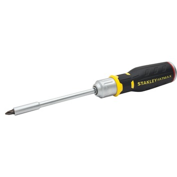 De Stanley schroevendraaier met ratel incl 12 bits