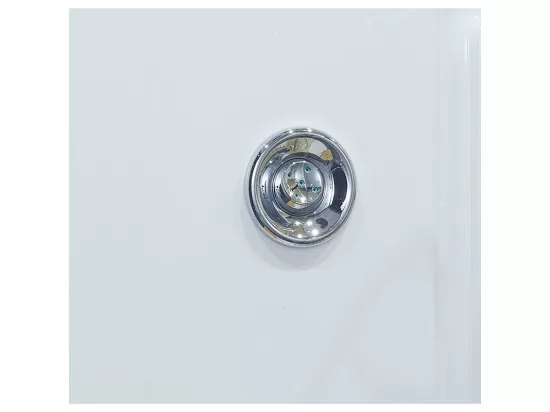 Combi Sauna Douche Hammam Boreal® SH180-D Blanc Gauche