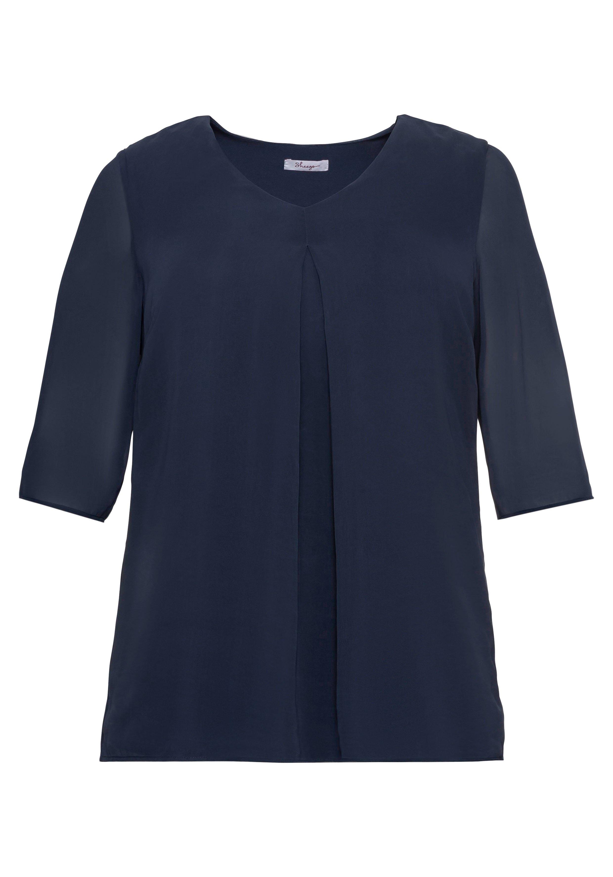 Tunika im Layerlook, mit Chiffon