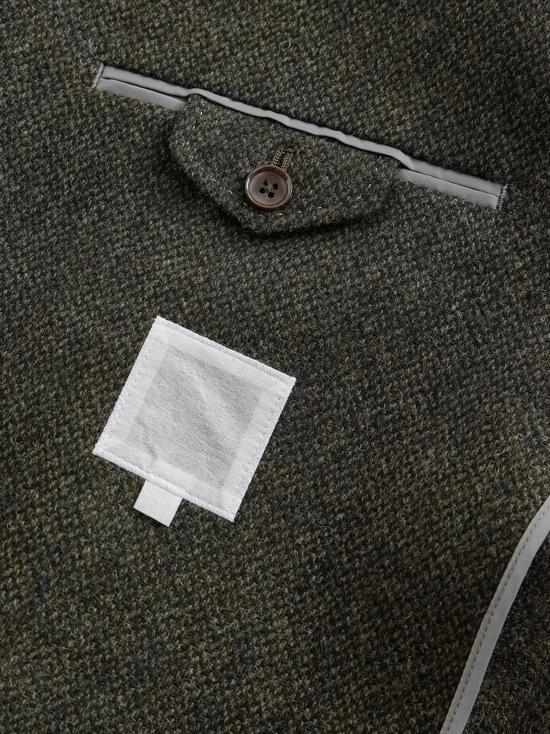 Groen - Signature Moons - Britse wollen blazer met textuur