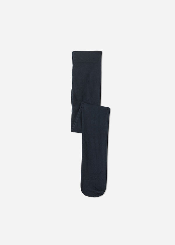Meia-calça super opaca para meninas com cashmere