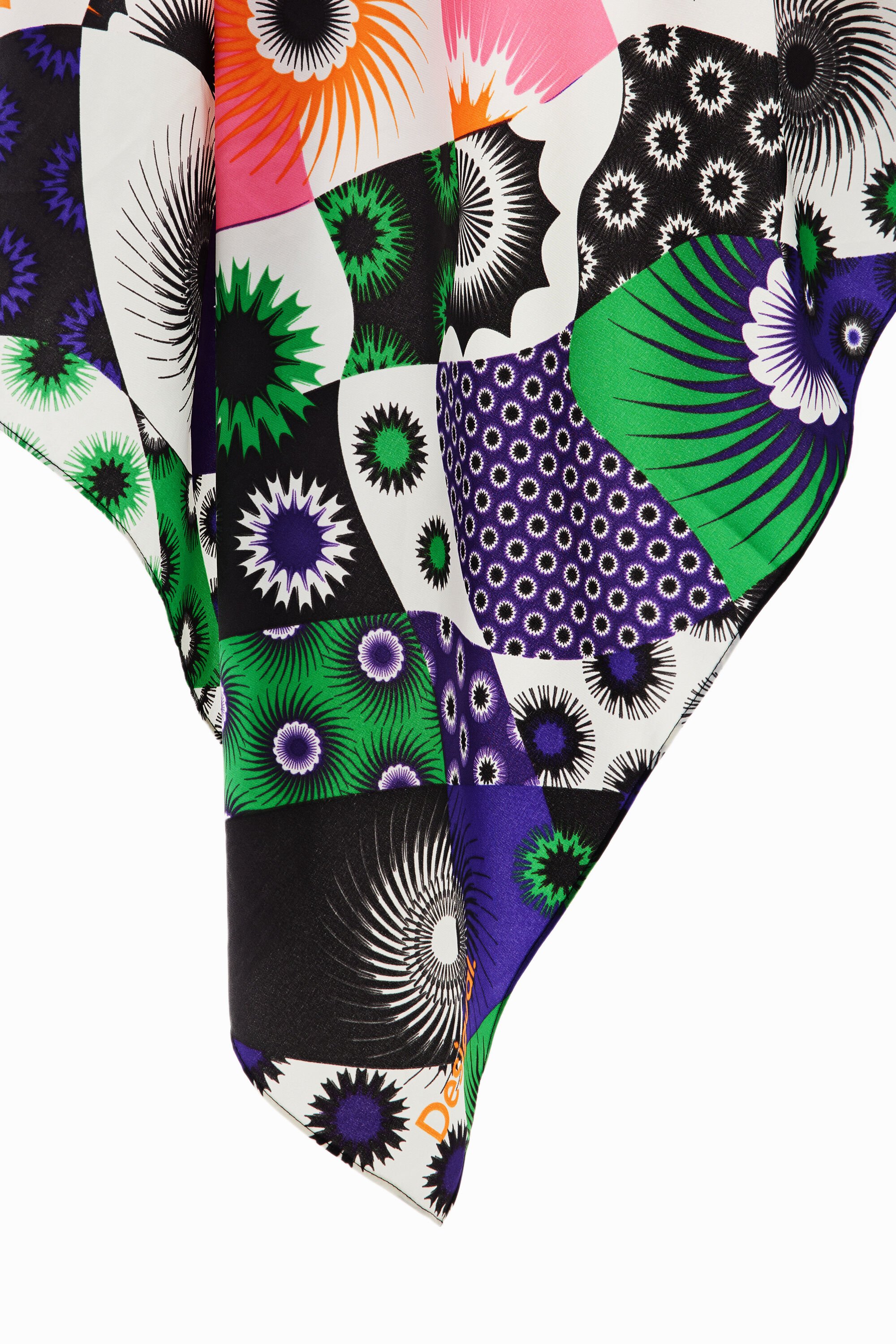 Foulard carré patchwork