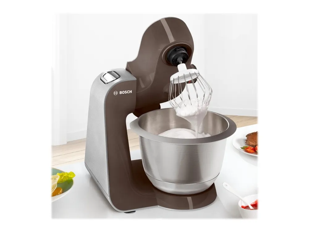 Bosch MUM5 CreationLine Premium MUM58A20 - Køkkenmaskine - 1000 W - børstet rustfrit stål/grå