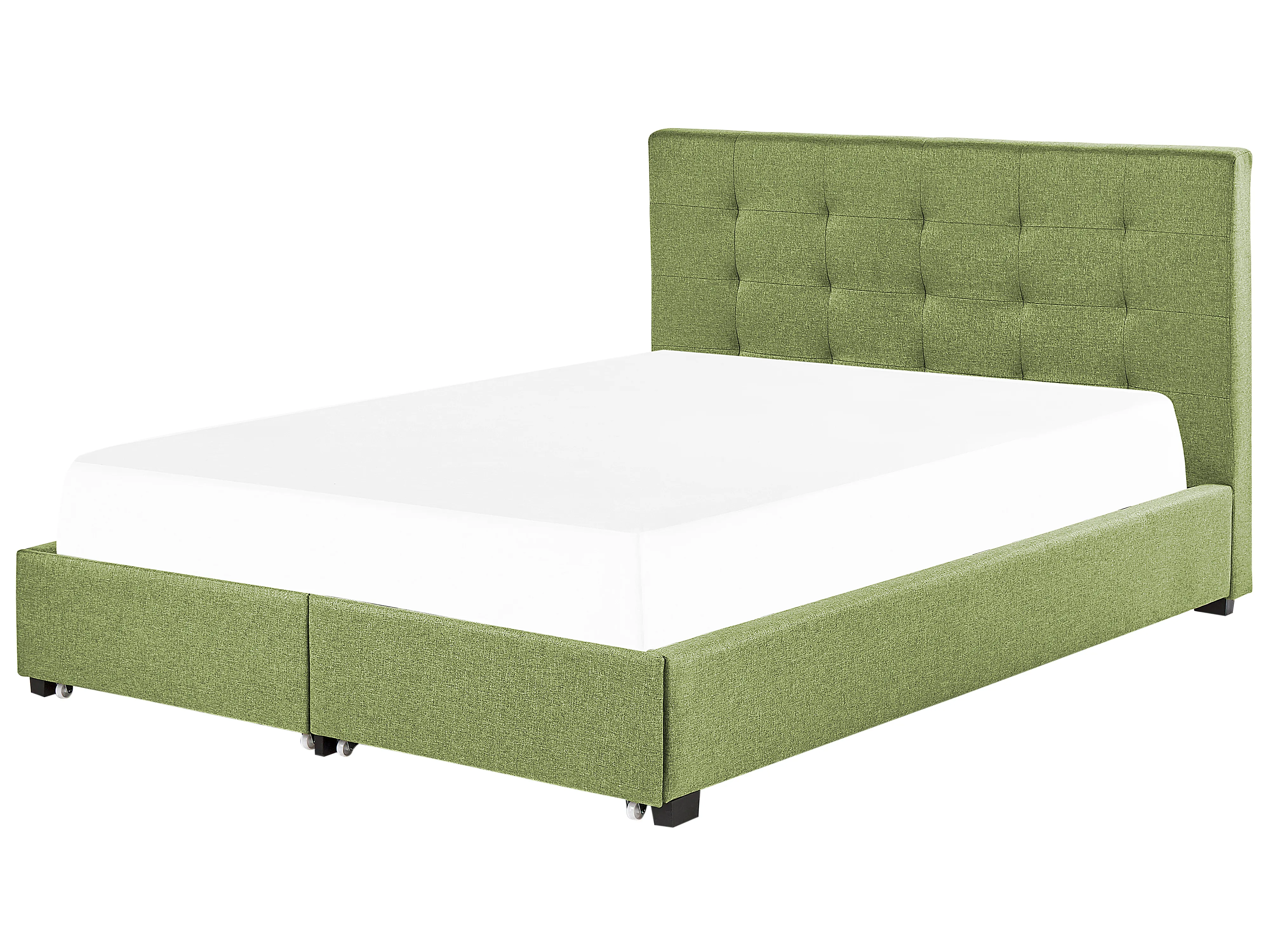 Bed met opbergladen Stof LA ROCHELLE 180 x 200 cm Groen