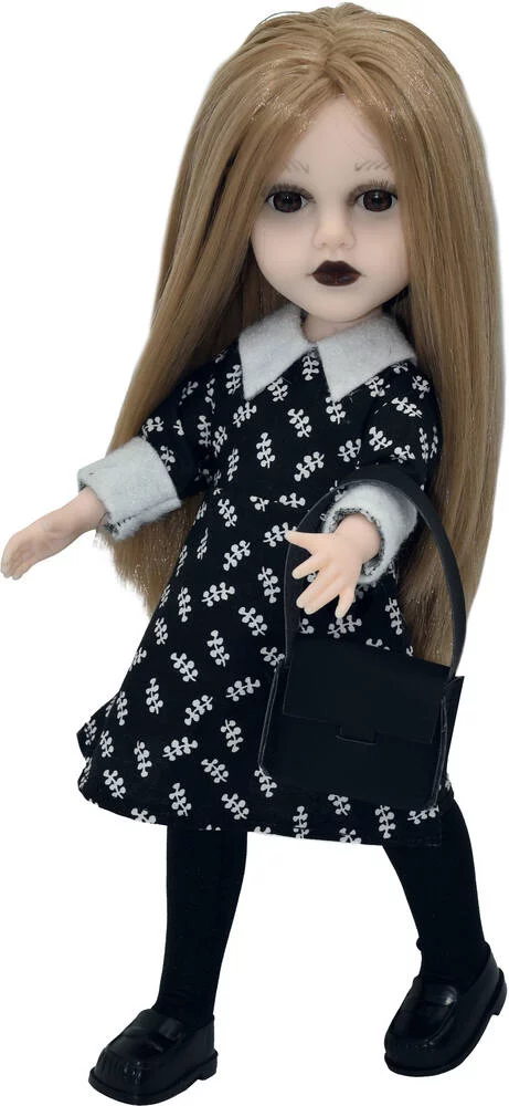 POUPEE GOTHIQUE ROBE NOIRE 33 CM