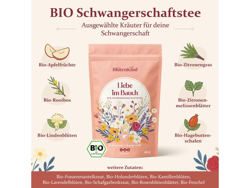 Eulentaler Schwangerschaftstee Bio 80 g Bio-Tee für Wohlfühlmomente