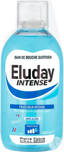 Eluday Intense Bain De Bouche Quotidien Fraîcheur Intense Flacon 500ml