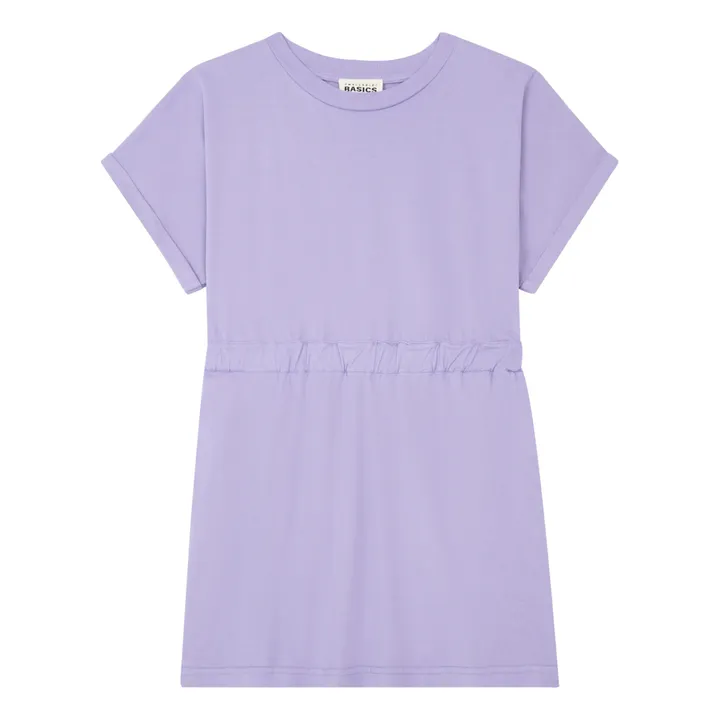 SMALLABLE BASICS Robe Courte Fille Coton Bio | Lavande