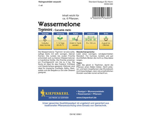 Watermeloen Kiepenkerl groentezaden