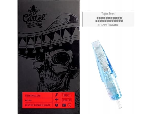 Activeshop Cartridge do tatuażu El Cartel 0.35 mm 23 Soft Edge Magnum LT 10 szt.